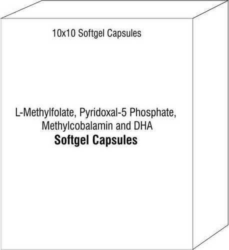 L-Methylfolate Pyridoxal-5 Phosphate Methylcobalamin and DHA Soft Gelatin Capsules