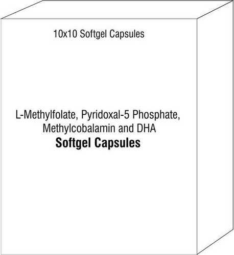 L-Methylfolate Pyridoxal-5 Phosphate Methylcobalamin and DHA Soft Gelatin Capsules