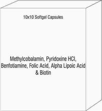 Methylcobalamin Pyridoxine HCI Capsules Benfotiamine Folic Acid Alpha Lipoic Acid Biotin
