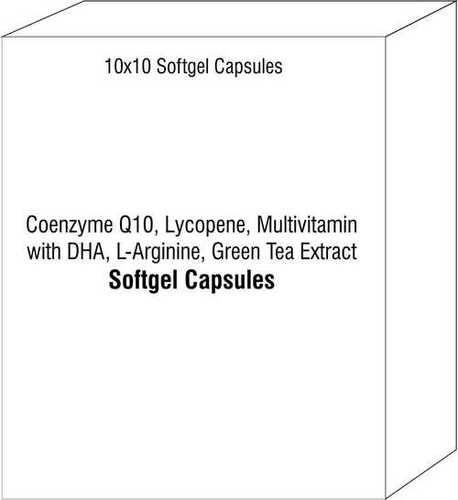 Softgel Capsule of Coenzyme Q10 Lycopene Multivitamin with DHA L-Arginine Green Tea Extract