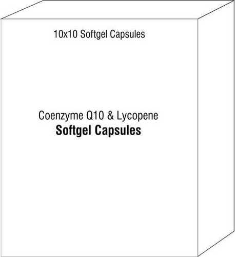Soft Gel Capsules Of Coenzyme Q10 Lycopene
