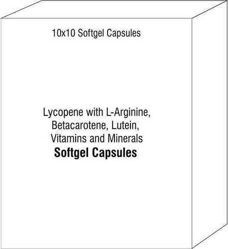 Lycopene with L-Arginine Betacarotene Lutein Vitamins and Minerals Softgel Capsules
