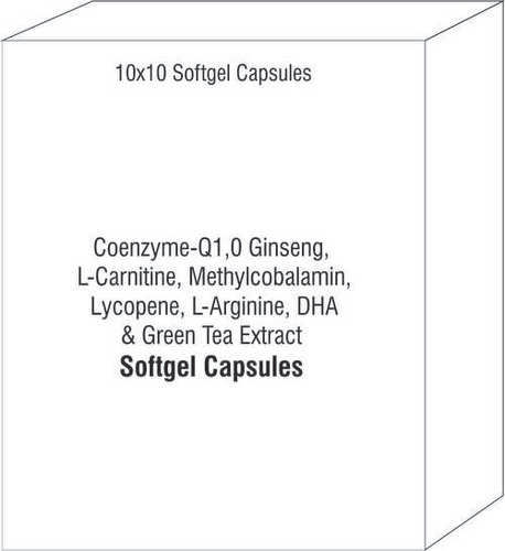 Coenzyme-Q10 Ginseng L-Carnitine Methylcobalamin Lycopene L-Arginine DHA Green Tea Extract