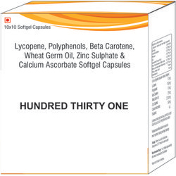 Lycopene Polyphenols Beta Carotene Wheat Germ Oil Zinc Sulphate & Calcium Ascorbate