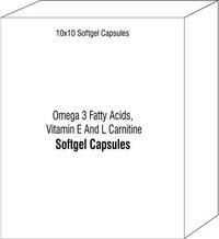Omega 3 Fatty Acids Vitamin E And L Carnitine Softgel Capsules