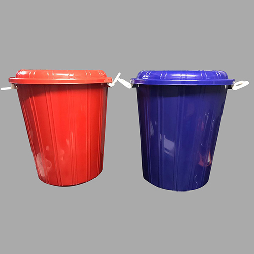 Plastic Storage Bucket Drum Bin With Lid