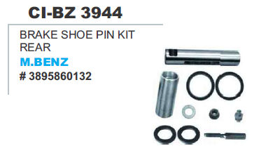 Brake Shoe Pin kit Rear M Benz Truck