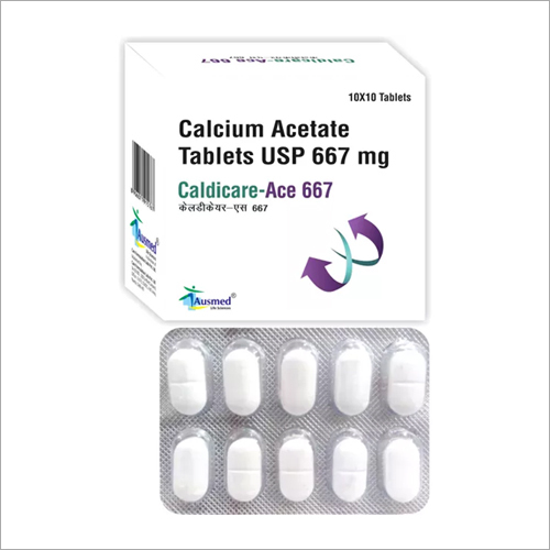 667 MG Calcium Acetate Tablets USP By CARE FORMULATION LABS PRIVATE LIMITED