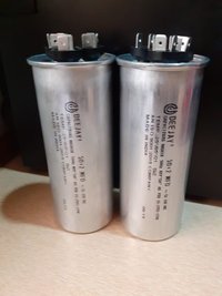 Running Capacitor - Aluminium, 45x110 Mm, Silver | High Efficiency For Air Conditioner And Motors, Low Dissipation Factor, Easy Installation, Rated Voltage 440 Vac