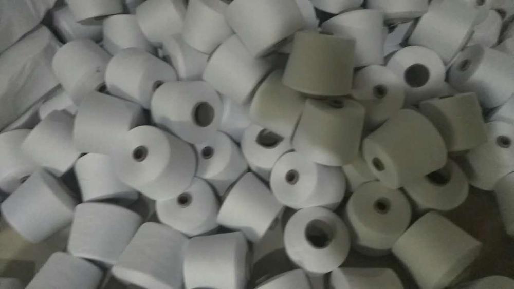 socks yarn fabric yarn 40s 30s 20s 100% Polyester Spun Yarn virgin for socks raw white yarn bleach