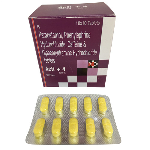 Paracetamol Phenylephrine And DIphentydramine Hydrochloride Tablets
