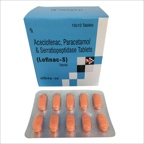 Aceclofenac Paracetamol And Serratiopeptidase Tablets