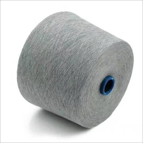 Beige Socks Yarn Melange Grey 100% Polyester Spun Yarn For Socks