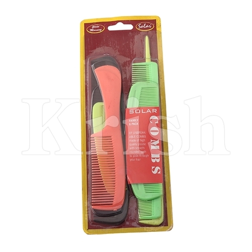 Pocket Comb Set - FAMILY PACK 6 in 1