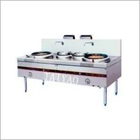 Stainless steel commercial kitchen gas stove