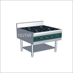 Stainless steel kitchen gas range with 4 Burners