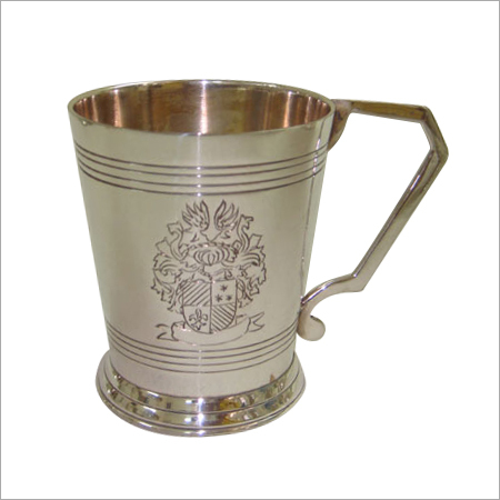 Engraved Brass Metal Mug