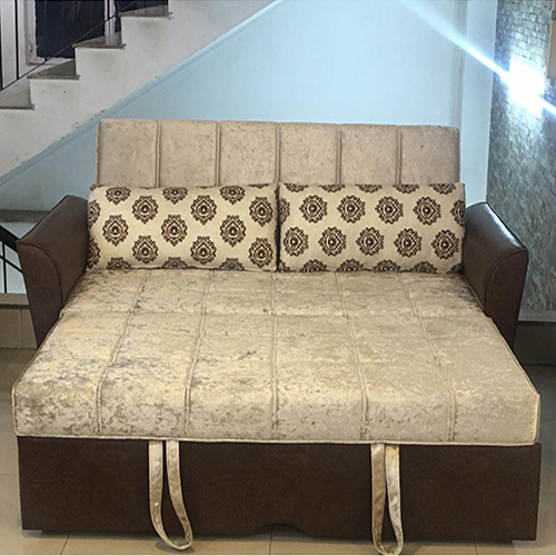 Piping Three Seater Sofa Cum Bed