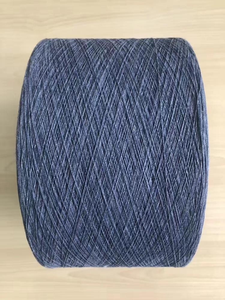 Recycled/regenerated cotton yarn for knitting glove and sock