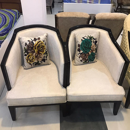 Modern Fabric High Back Club Chair