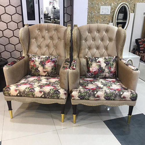 Fancy High Back Club Chair