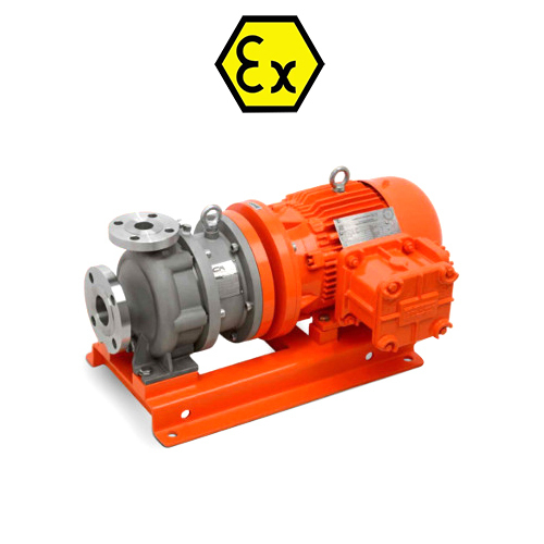 Sealless Magnetic Drive Chemical Process Close Coupled Pump - Flow Rate: Max. 100M3/H