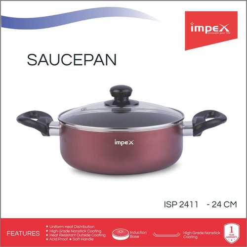 m SauImpex ISP-2411 Premium Induction Base Non-Stick Aluminiuce Pan