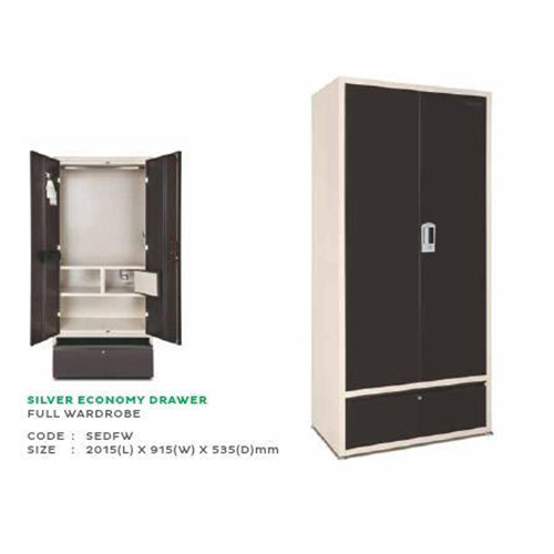 Powder Coated Silver Almirah