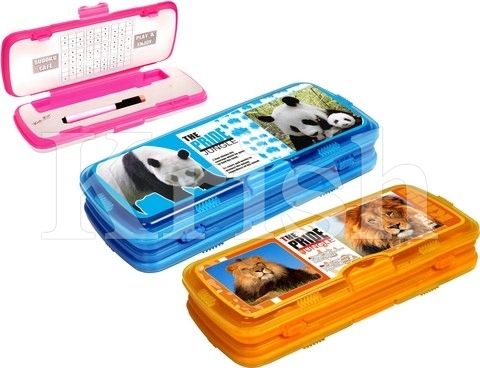 Marker Kids Pencil Box - Color: As Per Requirement