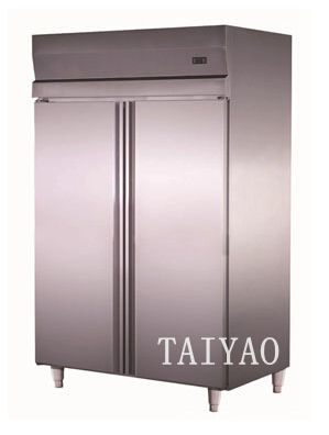 Two door stainless steel refrigerator