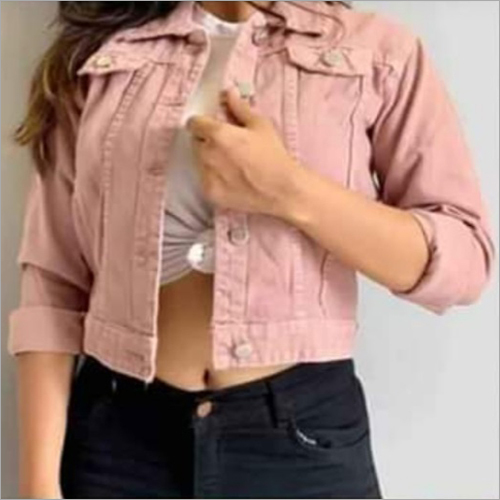Ladies Fancy Denim Jacket - Denim Fabric, Sizes S-XXL, Long Sleeve | Washable, Designed for Autumn and Winter Comfort