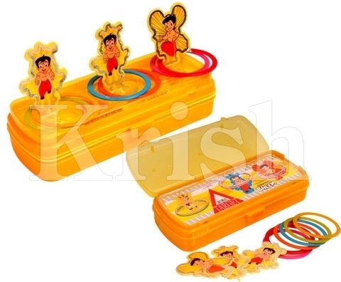 Ring Game Kids Pencil Box - Color: As Per Requirement