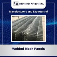 Welded Mesh Panels - Steel Wire Mesh, 3.5 Mm Diameter, Silver Color | Plain Weave, Square Hole Shape, Industrial & Agricultural Applications