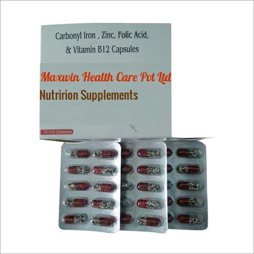 Carbonyl Iron Zinc Folic Acid And Vitamin B12 Capsules