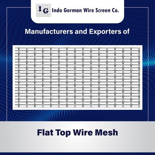 Sliver Flat Top Wire Mesh