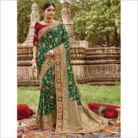 Ladies Heavy Embroidered Bridal Saree
