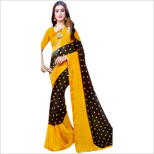 Avaiable In Different Color Chiffon Printed Saree