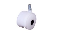 Twin wheel cooler castor [White ] [Thread]