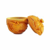 Wood Wooden Powder Box