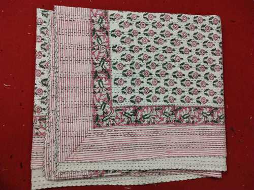 Block Print Kantha Quilt