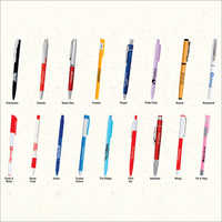 Blue Plastic Printed Ball Point Pen