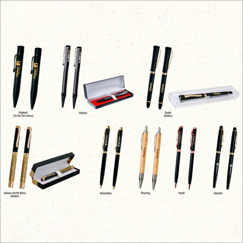 Promotional Logo Print Metal And Wooden Pen