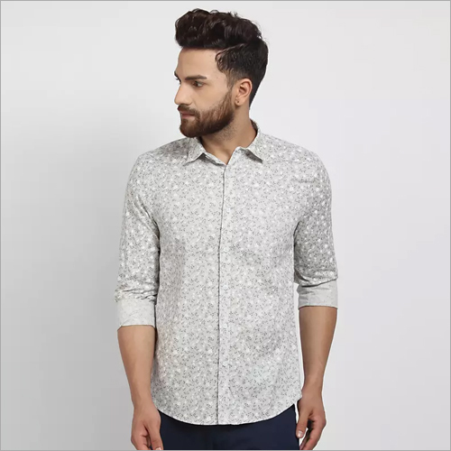 Cape Canary Printed Party Wear Shirt