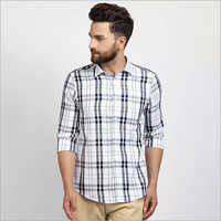 Cape Canary Navy White Blue Checkered Shirt