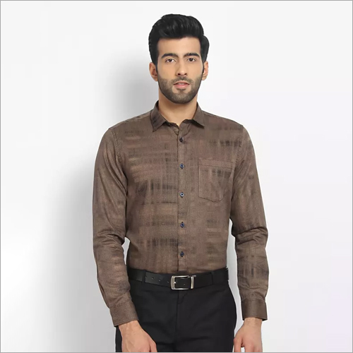 Cape Canary Coffee Printed Casual Shirt