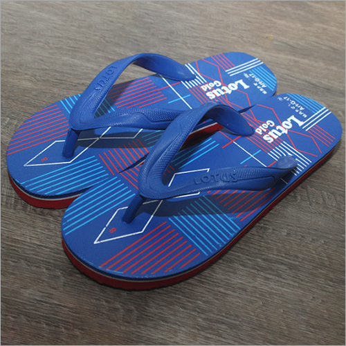 Mens Printed Rubber Slippers