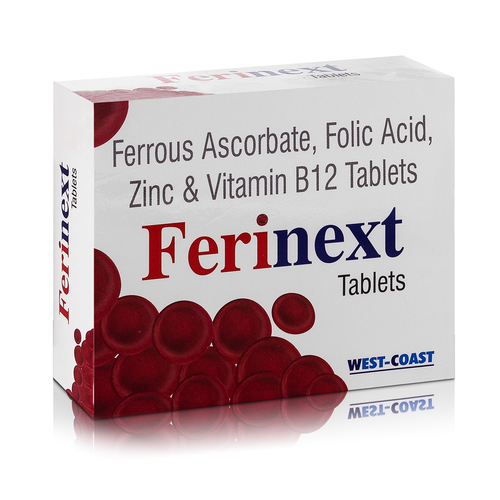 Ferrous Ascorbate,Folic Acid,Zinc & Vitamin B12 Tablet