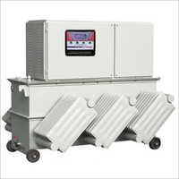 Three Phase Voltage Stabilizer - Pure Copper, 415 Volt Output | Digital Display, Oil Cooled, Spike/surge Protection, High Voltage Cut-off