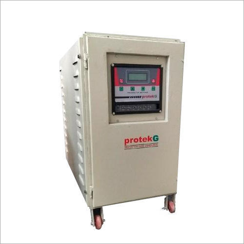 Three Phase Servo Air Cooled Voltage Stabilizer Ambient Temperature: 0 To 50 Celsius (Oc)