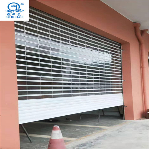 Double Reinforcement Automatic Clear Transparent Rolling Shutter Door